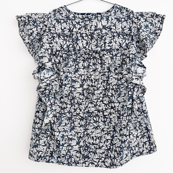 Veronica Beard Joi Batik Print Top - Picture 8 of 9